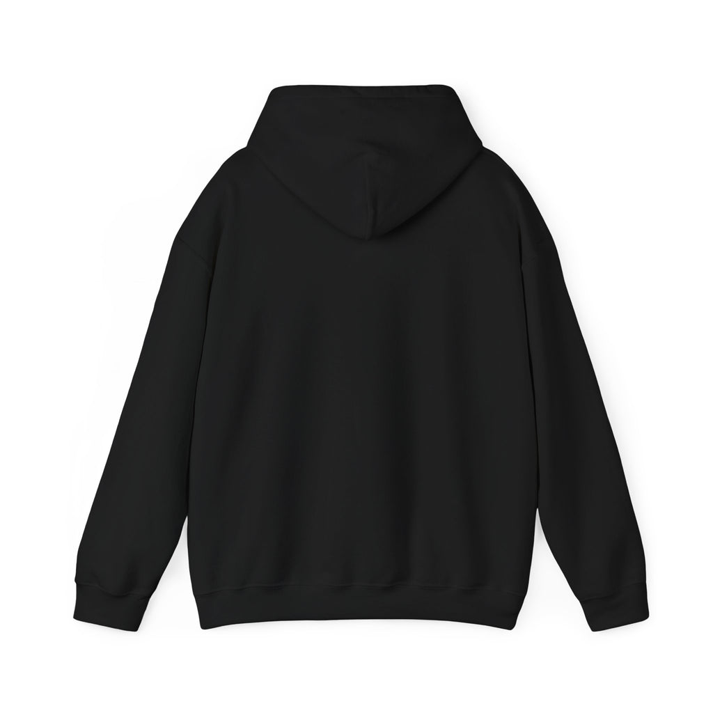 Minimal Cross Hoodie — Small Distressed Christian Cross Pullover