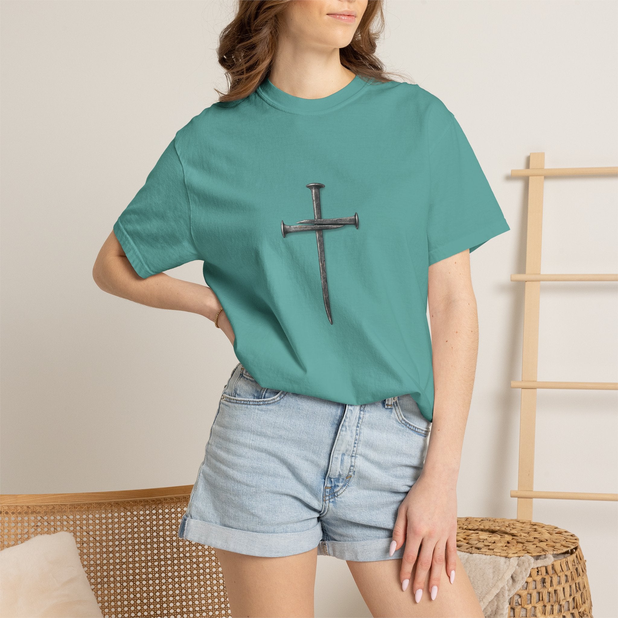 Nail Cross Graphic T-Shirt