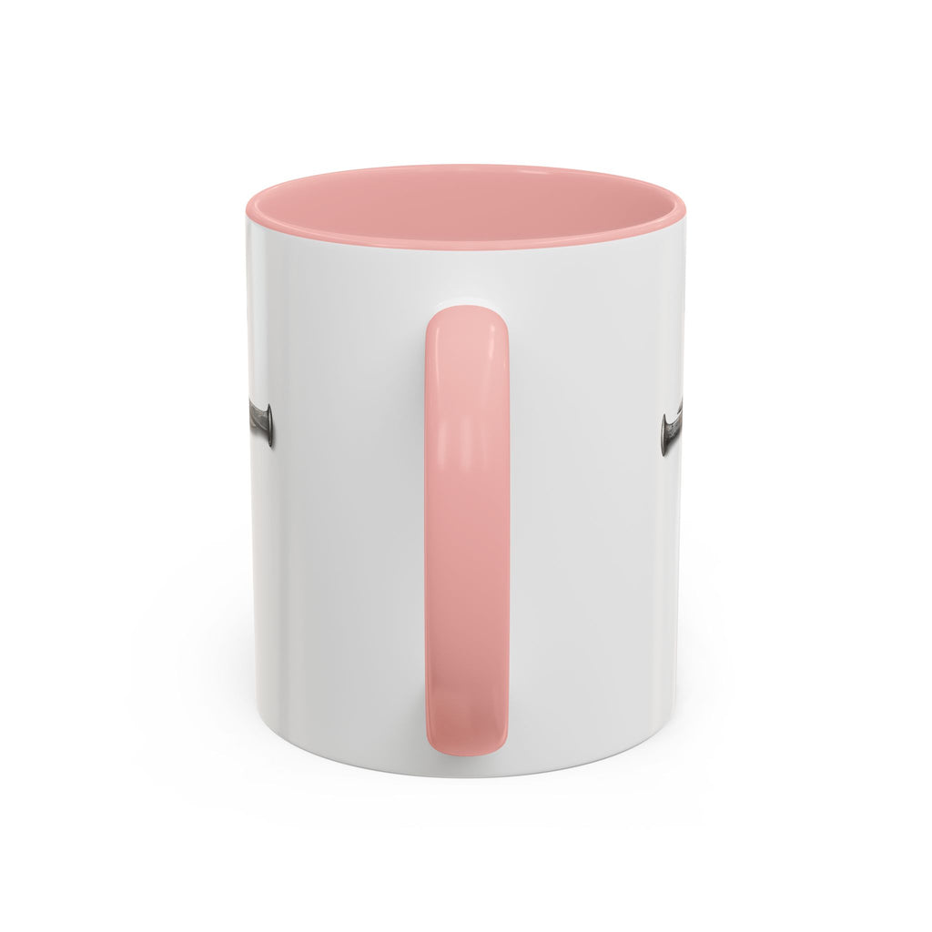 Nail Cross Accent Coffee Mug — Minimal Christian Faith 11/15oz