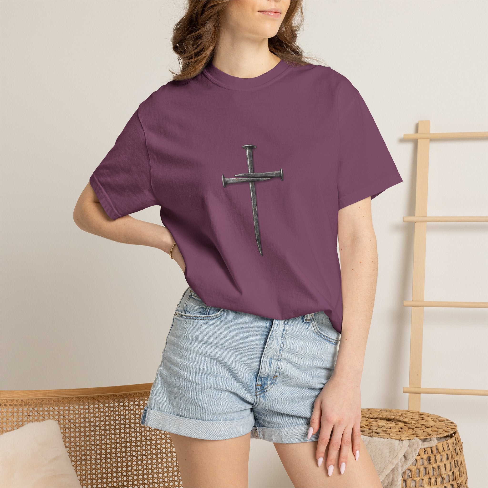 Nail Cross Graphic T-Shirt
