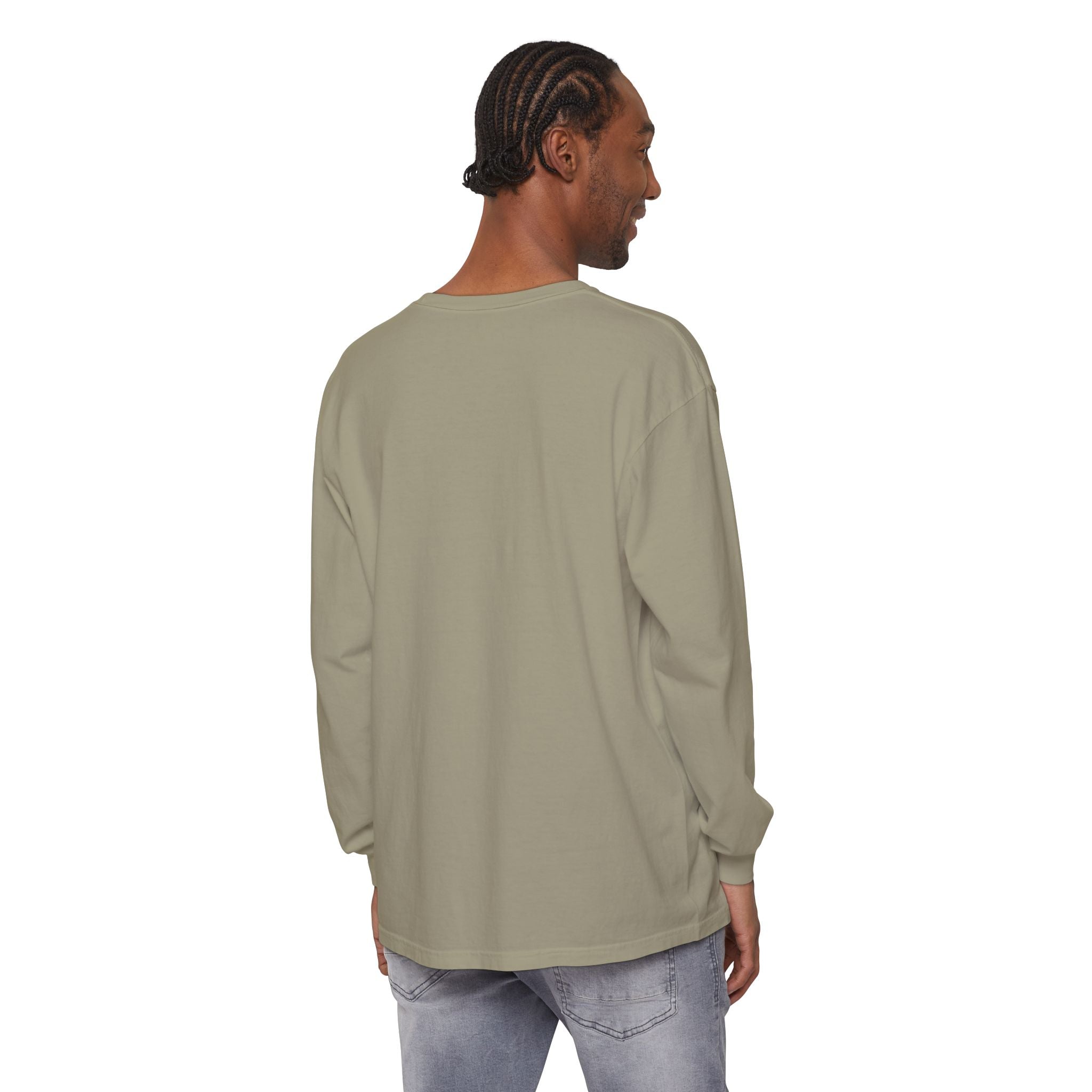 Nail Cross Long Sleeve Tee — Minimal Christian Faith Shirt