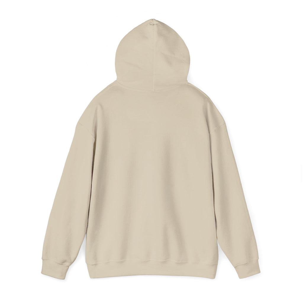 Minimal Cross Hoodie — Small Distressed Christian Cross Pullover