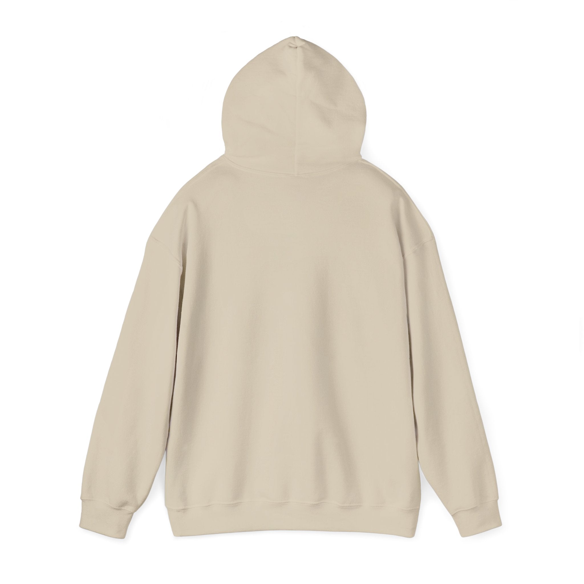 Minimal Cross Hoodie — Small Distressed Christian Cross Pullover