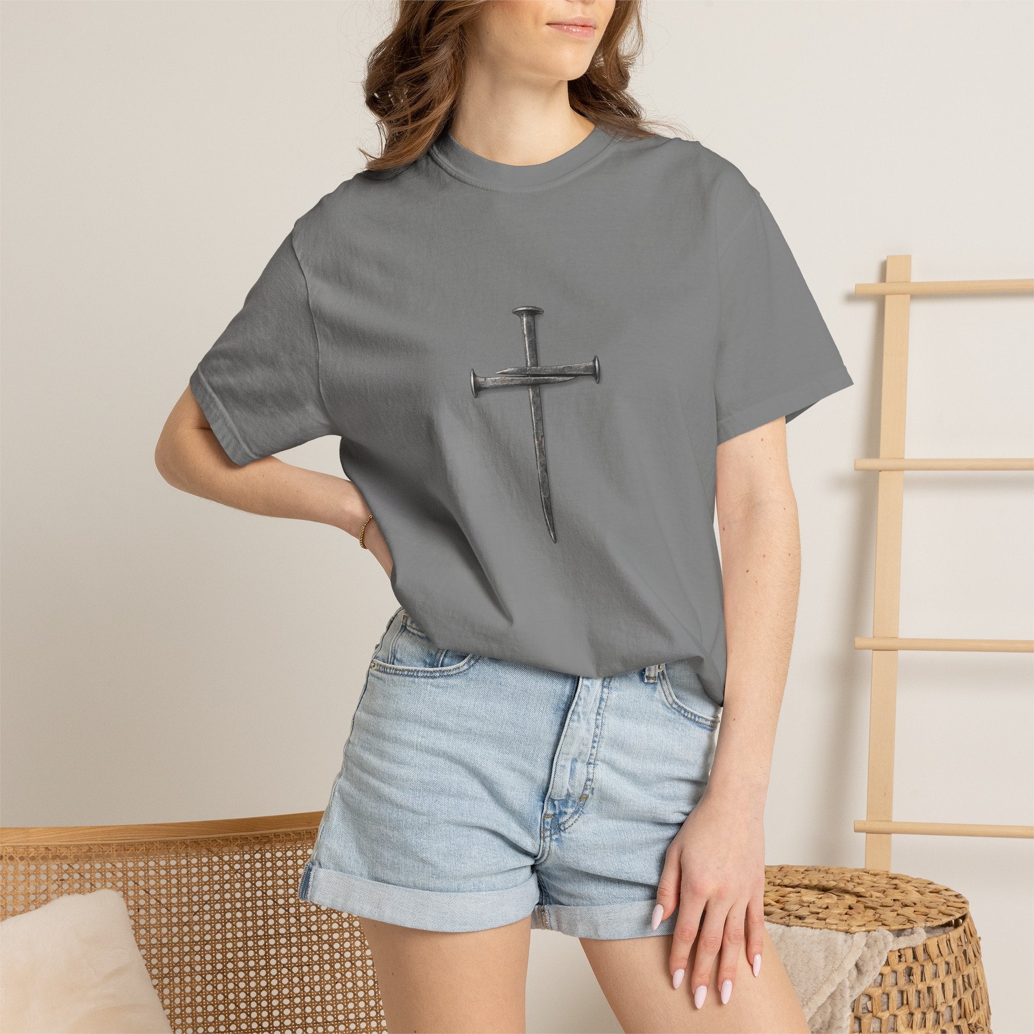 Nail Cross Graphic T-Shirt